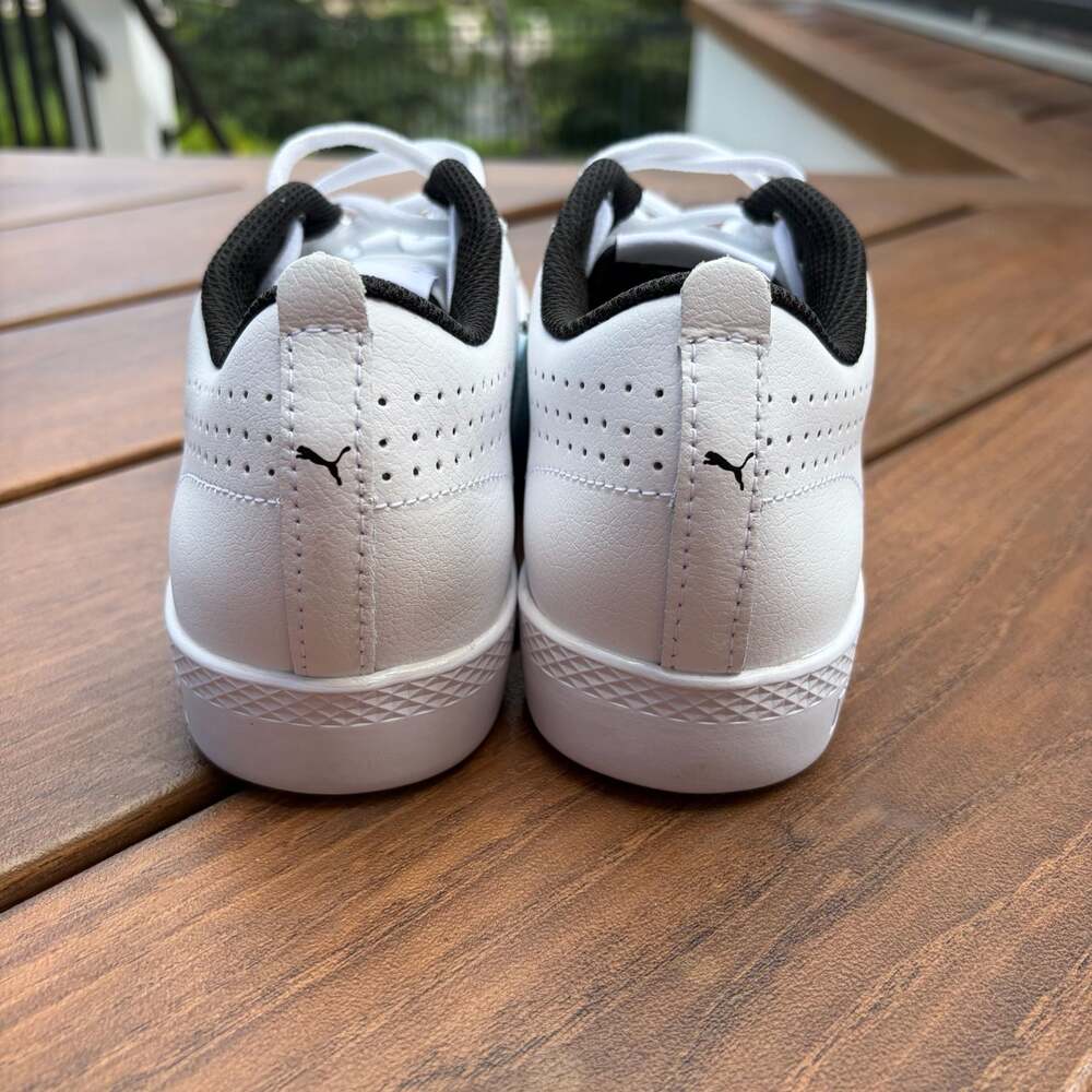 NWT Puma Smash Perf Women's White Leather Sneakers Size 7 - Picture 7 of 8